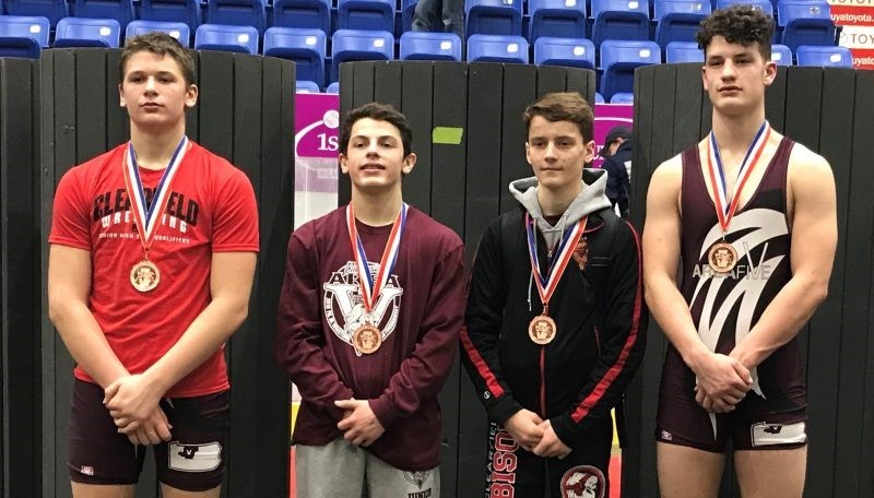 Clearfield Junior High Wrestlers Advance 4