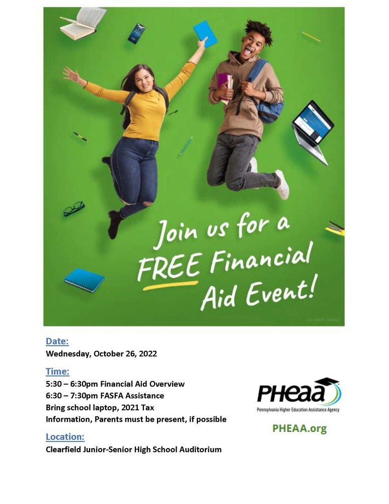 Financial Aid Event Clearfield Area JrSr High School