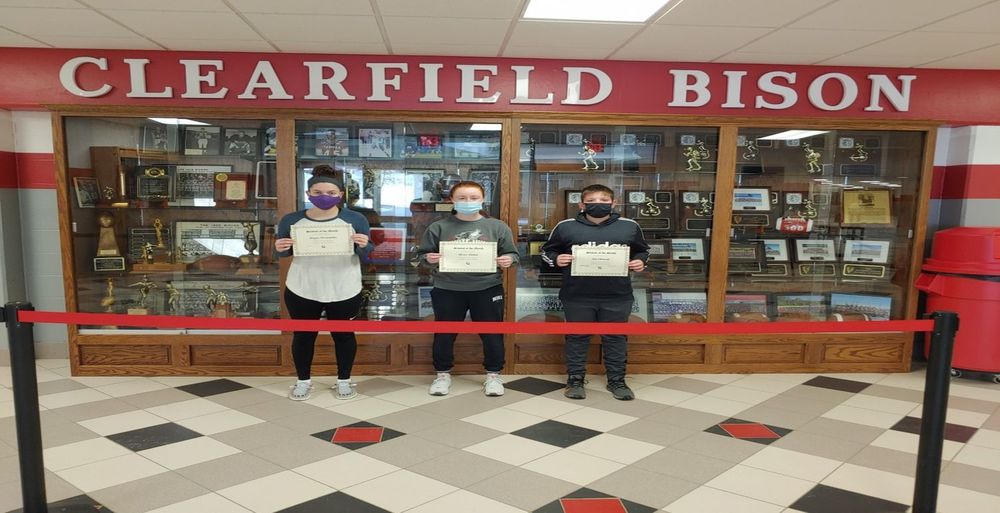 Clearfield Area Junior/ Senior High School January Students of the Month Group A