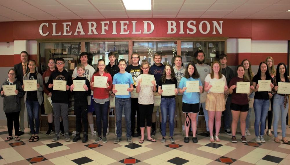 April Junior/ Senior High Students of the Month