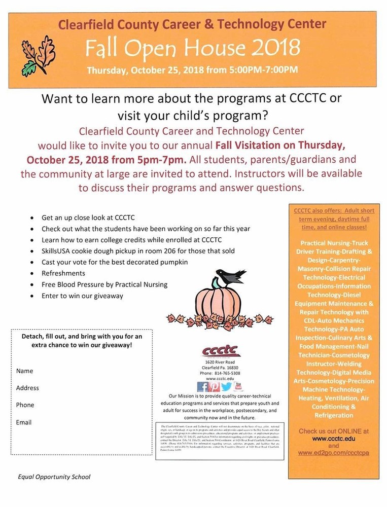 CCCTC Fall Open House