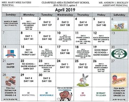 CAES April Calendar of Events