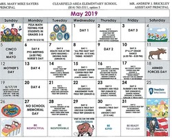 CAES May Calendar Of Events