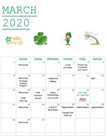CAJSHS March 2020 Events Calendar