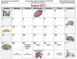 CAES August Events Calendar